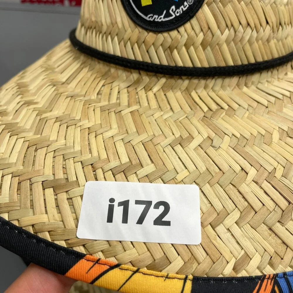 NWOT Maui Men's Straw Sun Bucket Hat Hawaiian Tropical i172 - Picture 9 of 9